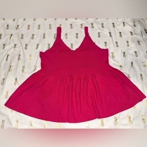 Torrid Pink Peplum Tank Top